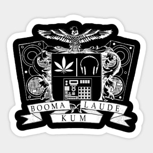 Booma Kum Laude (White) Sticker